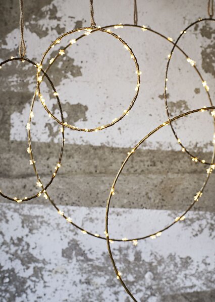 Závěsný kruh na dekorování Antique brass 60 cm