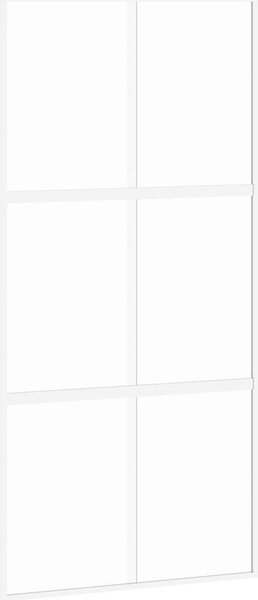 VidaXL Posuvné dveře 102,5 x 205 cm čiré ESG sklo a hliník [155215] Barva: Černá