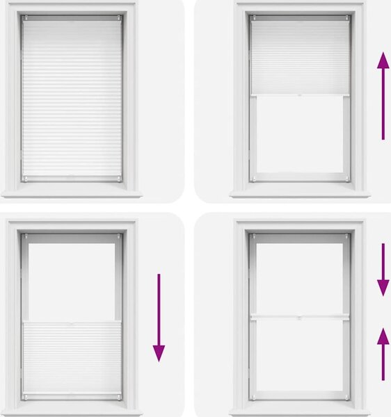 VidaXL Plisované žaluzie / rolety Plisse 70 x 125 cm - [240598] Barva: Bílá