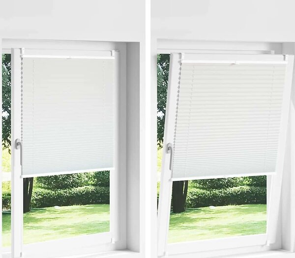 VidaXL Plisované žaluzie / rolety Plisse 70 x 125 cm - [240598] Barva: Bílá