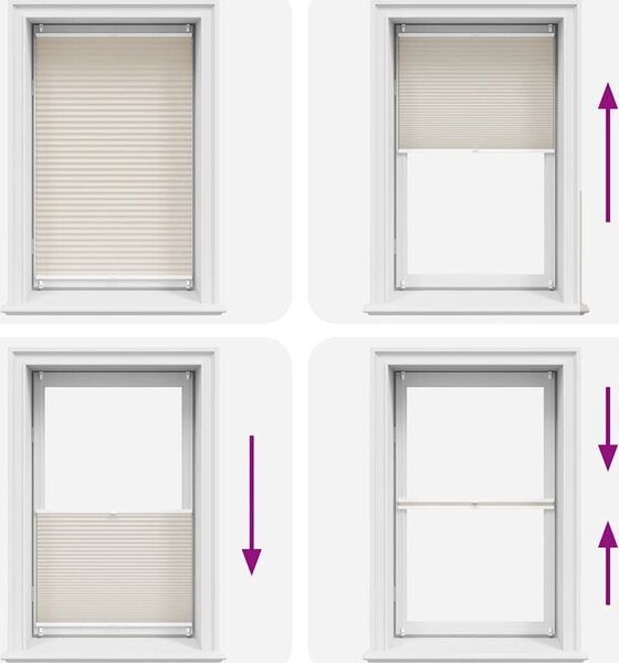 VidaXL Plisované žaluzie / rolety Plisse 70 x 125 cm - [240598] Barva: Bílá
