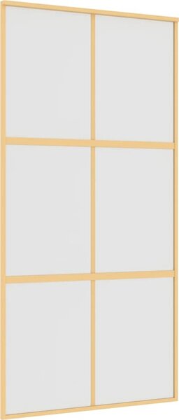 VidaXL Posuvné dveře 102,5 x 205 cm čiré ESG sklo a hliník [155215] Barva: Černá