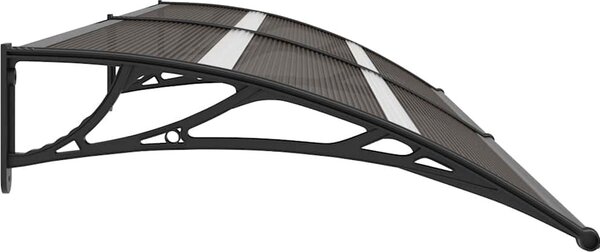 VidaXL Vchodová stříška 300 x 75 cm polykarbonát [153584] Barva: šedá a průhledná