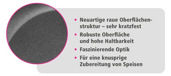 GRILOVACÍ PÁNEV povrch Vitaflon® Quarzit 28/28/4.5 cm GSW - Online Only vaření, Online Only