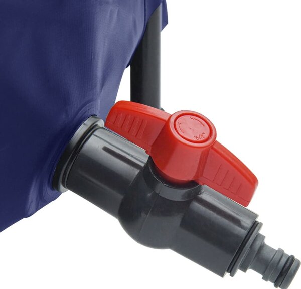 VidaXL Nádrž na vodu s kohoutkem skládací 1 000 l PVC [48607] Barva: Zelená