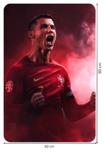 Textilní samolepka na zeď "Cristiano Ronaldo 3"