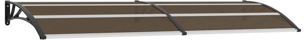 VidaXL Vchodová stříška černá 300 x 100 cm polykarbonát [141761] Barva: transparentní a černá