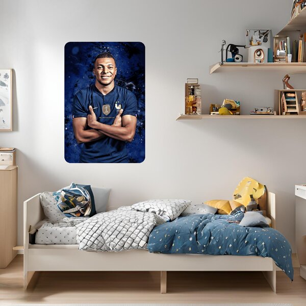 Textilní samolepka na zeď "Kylian Mbappé"