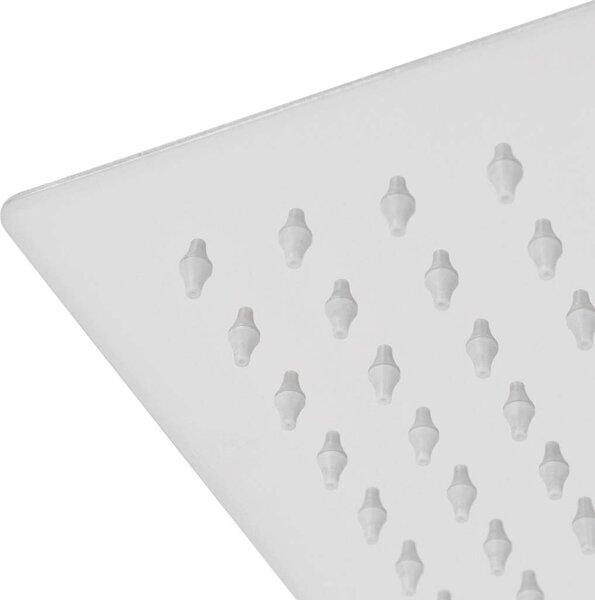 VidaXL Dešťová sprchová hlavice nerezová ocel 40x40 cm čtvercová [142162] Barva: Černá