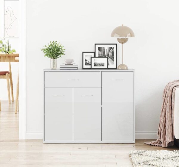 VidaXL Příborník 88 x 30 x 70 cm kompozitní dřevo [800681] Barva: Bílá