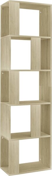 VidaXL Knihovna/zástěna 45 x 24 x 159 cm [800111] Barva: Černý dub