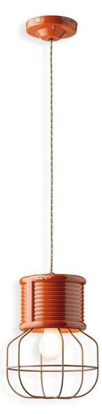Ferroluce Závěsné retro svítidlo INDUSTRIAL, Ø 21 cm, 1xE27