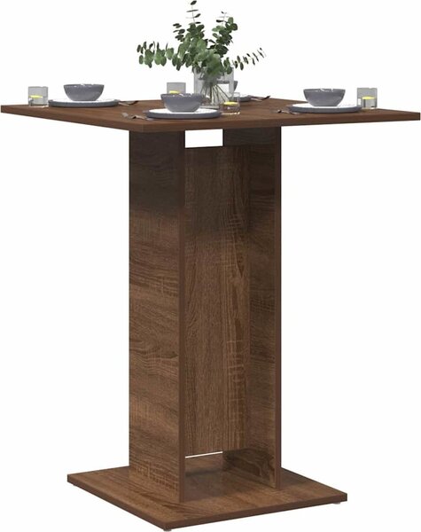 VidaXL Bistro stůl 60x60x75 cm, dřevěné podlahy [802102] Barva: Betonová šedá