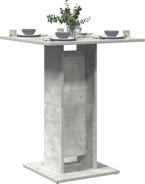 VidaXL Bistro stůl 60x60x75 cm, dřevěné podlahy [802102] Barva: Betonová šedá