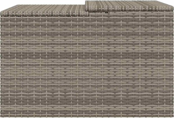 VidaXL Garáž pro robotickou sekačku 86x90x52/57 cm polyratan [365404] Barva: Šedá