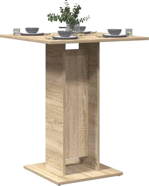 VidaXL Bistro stůl 60x60x75 cm, dřevěné podlahy [802102] Barva: Betonová šedá