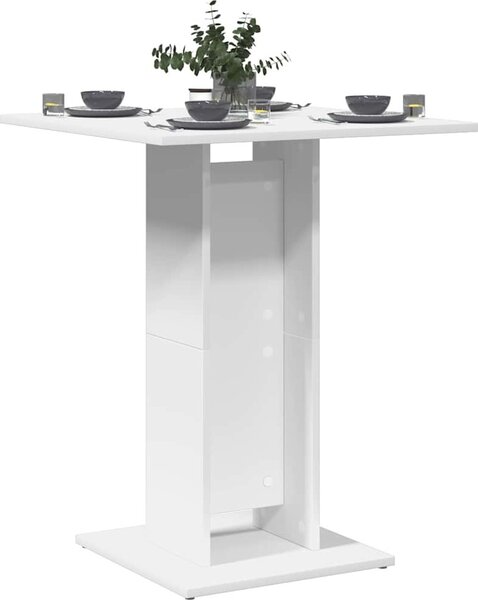 VidaXL Bistro stůl 60x60x75 cm, dřevěné podlahy [802102] Barva: Betonová šedá