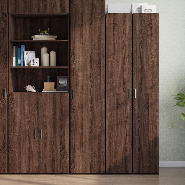 VidaXL Skříň highboard 40 x 42,5 x 185 cm kompozitní dřevo [3281404] Barva: Bílá