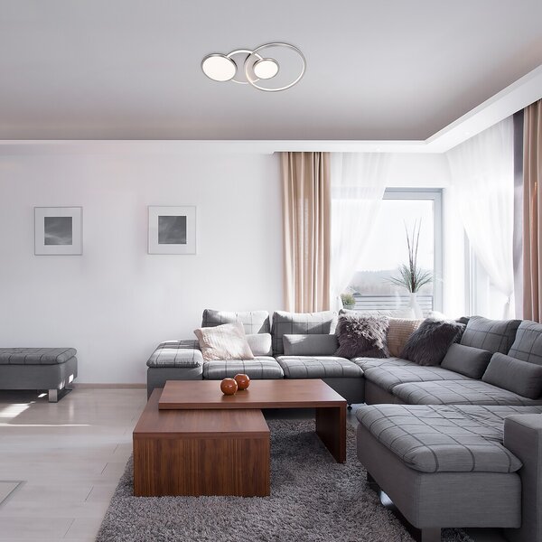 Rabalux Chromové stropní LED svítidlo Fulvia 660mm 50W 6890