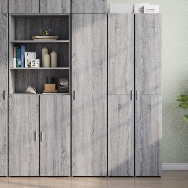 VidaXL Skříň highboard 40 x 42,5 x 185 cm kompozitní dřevo [3281404] Barva: Bílá