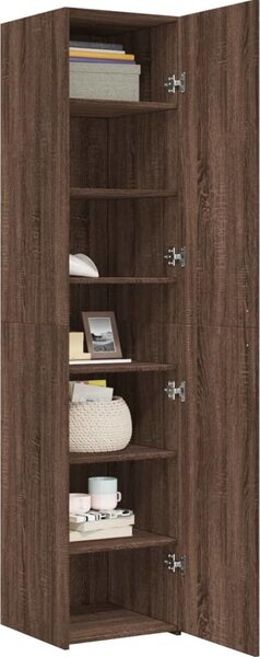 VidaXL Skříň highboard 40 x 42,5 x 185 cm kompozitní dřevo [3281404] Barva: Bílá