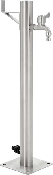 VidaXL Zahradní sloupek na vodu nerezová ocel kulatý 65 cm [45457]
