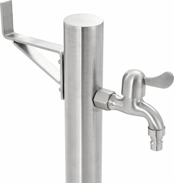 VidaXL Zahradní sloupek na vodu nerezová ocel kulatý 65 cm [45457]