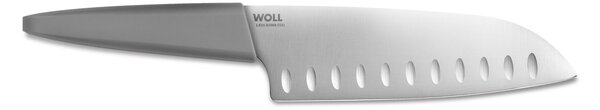 Sada 3 kuchyňských nožů 12/16/18 cm WOLL Cutting Edge – univerzální, kuchařský a santoku, šedá 887413 GR 00