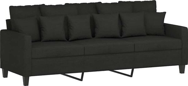 VidaXL 3místná pohovka s podnožkou 180 cm textil [3201093] Barva: Hnědá