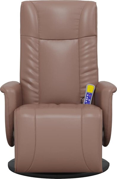 VidaXL Masážní polohovací křeslo s podnožkou umělá kůže [356516] Barva: Šedá
