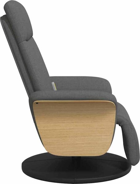 VidaXL Masážní polohovací křeslo s podnožkou textil [356539] Barva: Tmavě zelená