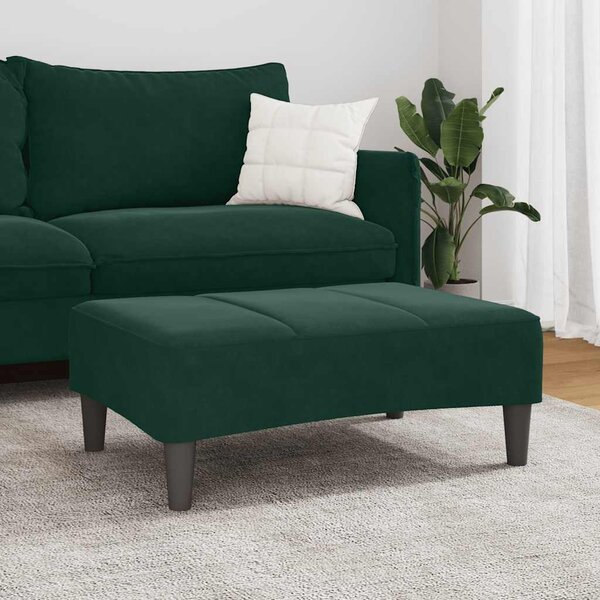 VidaXL Podnožka 77 x 55 x 31 cm samet [4007376] Barva: Žlutá