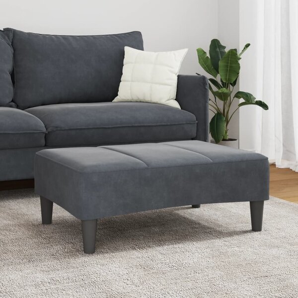 VidaXL Podnožka 77 x 55 x 31 cm samet [4007376] Barva: Žlutá