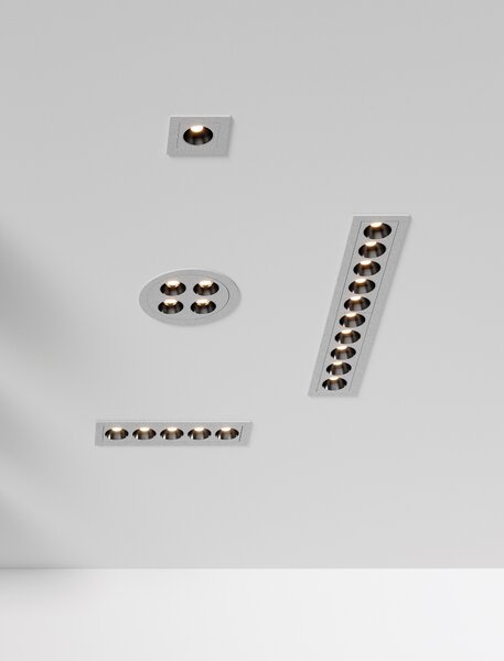 ACB Iluminacion Zapuštěné LED bodové svítidlo INVISIBLE, ⌀ 85 mm, 9W, CRI90, UGR