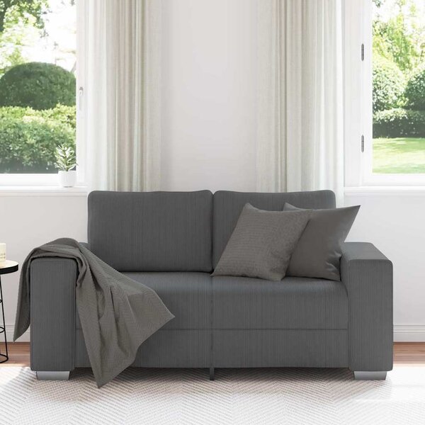 VidaXL Dvousedák 160 x 77 x 82 cm manšestrová látka [4105194] Barva: Světle žlutá