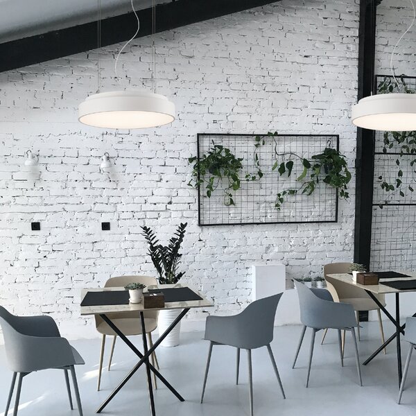 ACB Iluminacion Závěsné LED svítidlo s čističkou vzduchu ISIA, ⌀ 60 cm, CRI90, CCT switch 3000-4000K, dálkový ovladač Barva: Černá