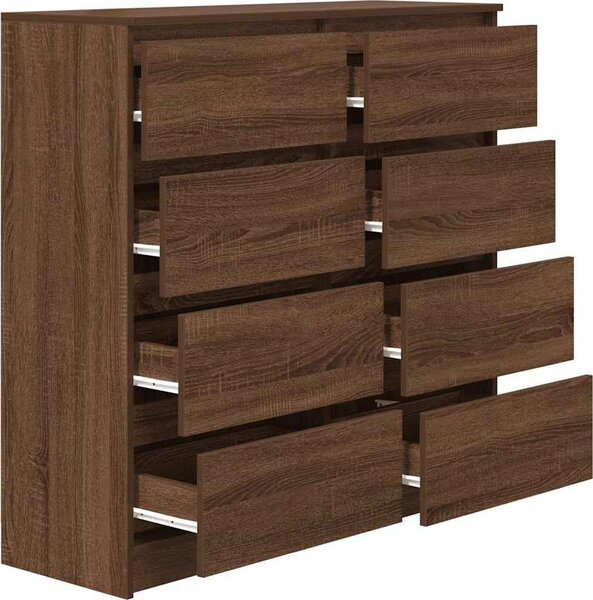 VidaXL Příborník 100x35x99 cm kompozitní dřevo [3328495] Barva: dub artisan