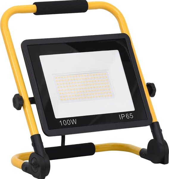 VidaXL LED reflektor s rukojetí 100 W teplé bílé světlo [149637] Barva: Teplá bílá