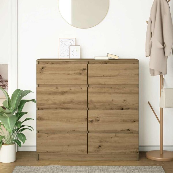 VidaXL Příborník 100x35x99 cm kompozitní dřevo [3328495] Barva: dub artisan