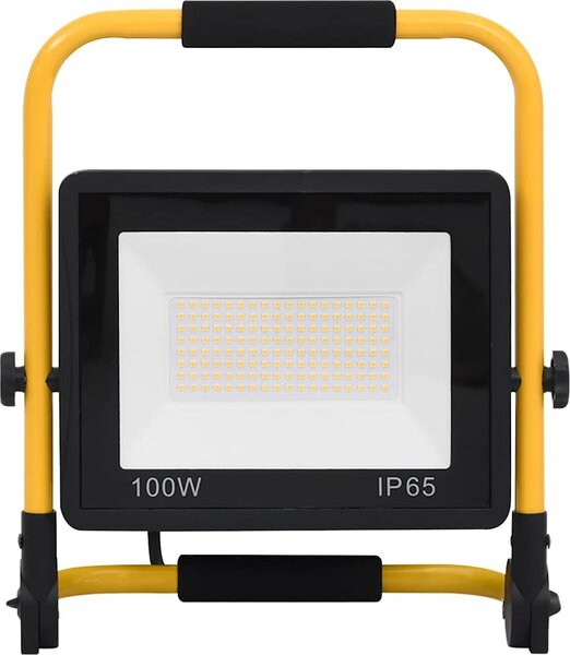 VidaXL LED reflektor s rukojetí 100 W teplé bílé světlo [149637] Barva: Teplá bílá
