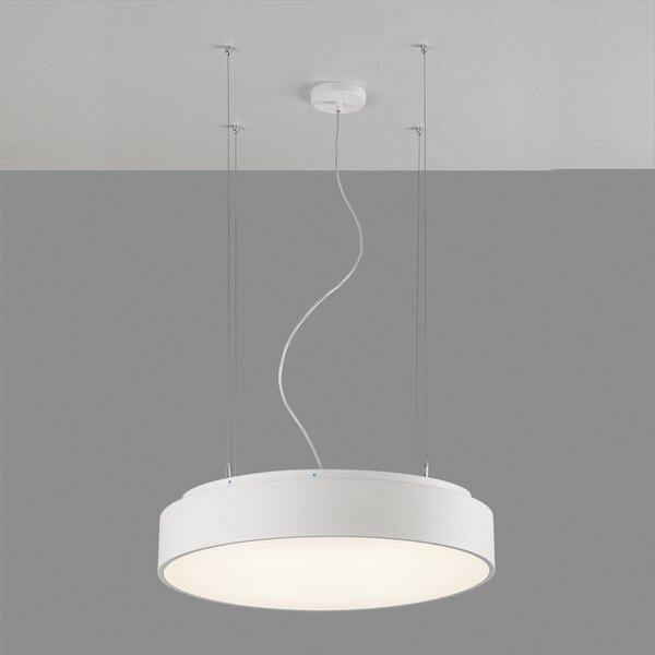 ACB Iluminacion Závěsné LED svítidlo s čističkou vzduchu ISIA, ⌀ 60 cm, CRI90, CCT switch 3000-4000K, dálkový ovladač Barva: Černá