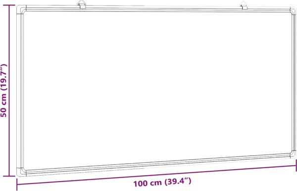 VidaXL Magnetická tabule hliník [4005347] Velikost: 40 x 30 x 1.7 cm