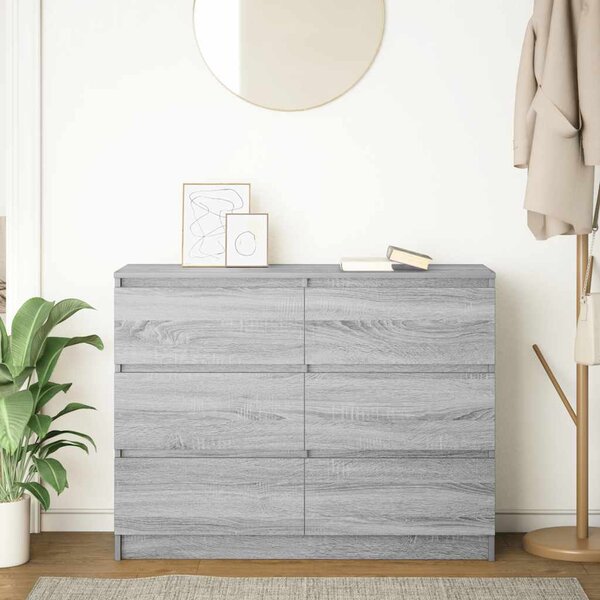VidaXL Příborník 100x35x76 cm kompozitní dřevo [3328503] Barva: Černý dub