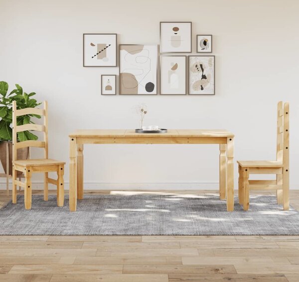 VidaXL Jídelní stůl Corona 160 x 80 x 75 cm masivní borové dřevo [4005717] Barva: Hnědá