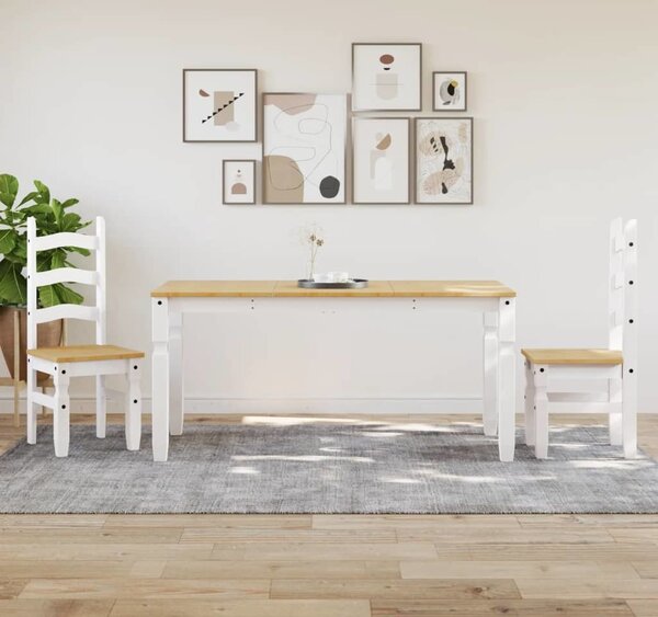 VidaXL Jídelní stůl Corona 160 x 80 x 75 cm masivní borové dřevo [4005717] Barva: Hnědá