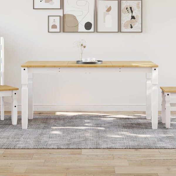 VidaXL Jídelní stůl Corona 160 x 80 x 75 cm masivní borové dřevo [4005717] Barva: Hnědá