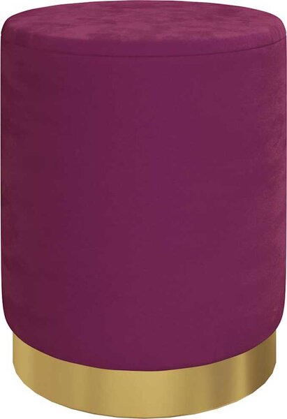 VidaXL Kulatá stolička s úložným prostorem samet 31 x 37 cm [340283] Barva: Hnědá