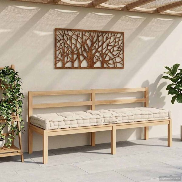 VidaXL Poduška na nábytek z palet bavlna 120 x 40 x 7 cm [48687] Barva: Béžová