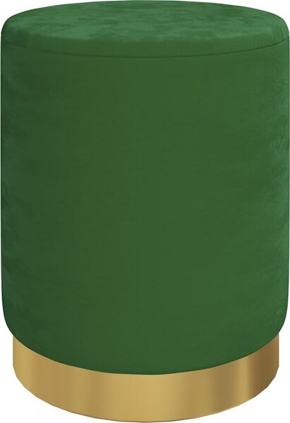 VidaXL Kulatá stolička s úložným prostorem samet 31 x 37 cm [340283] Barva: Hnědá