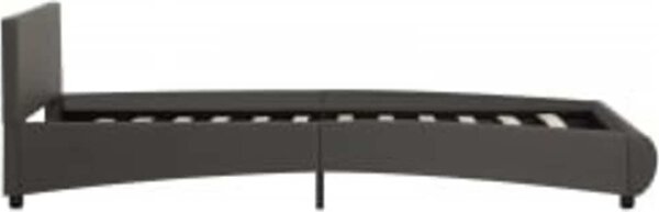 VidaXL Rám postele s LED světlem umělá kůže 90 x 200 cm [285492] Barva: Šedá